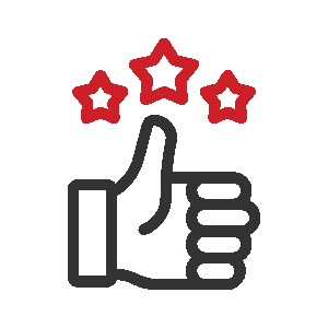 Customer feedback icon showcasing reviews and satisfaction – Velan Ceramics